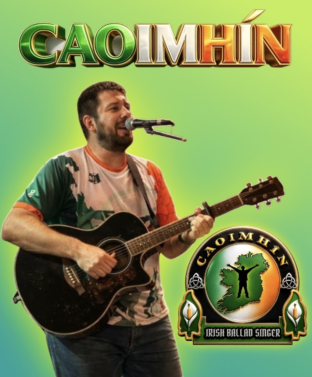 Caoimhín performing