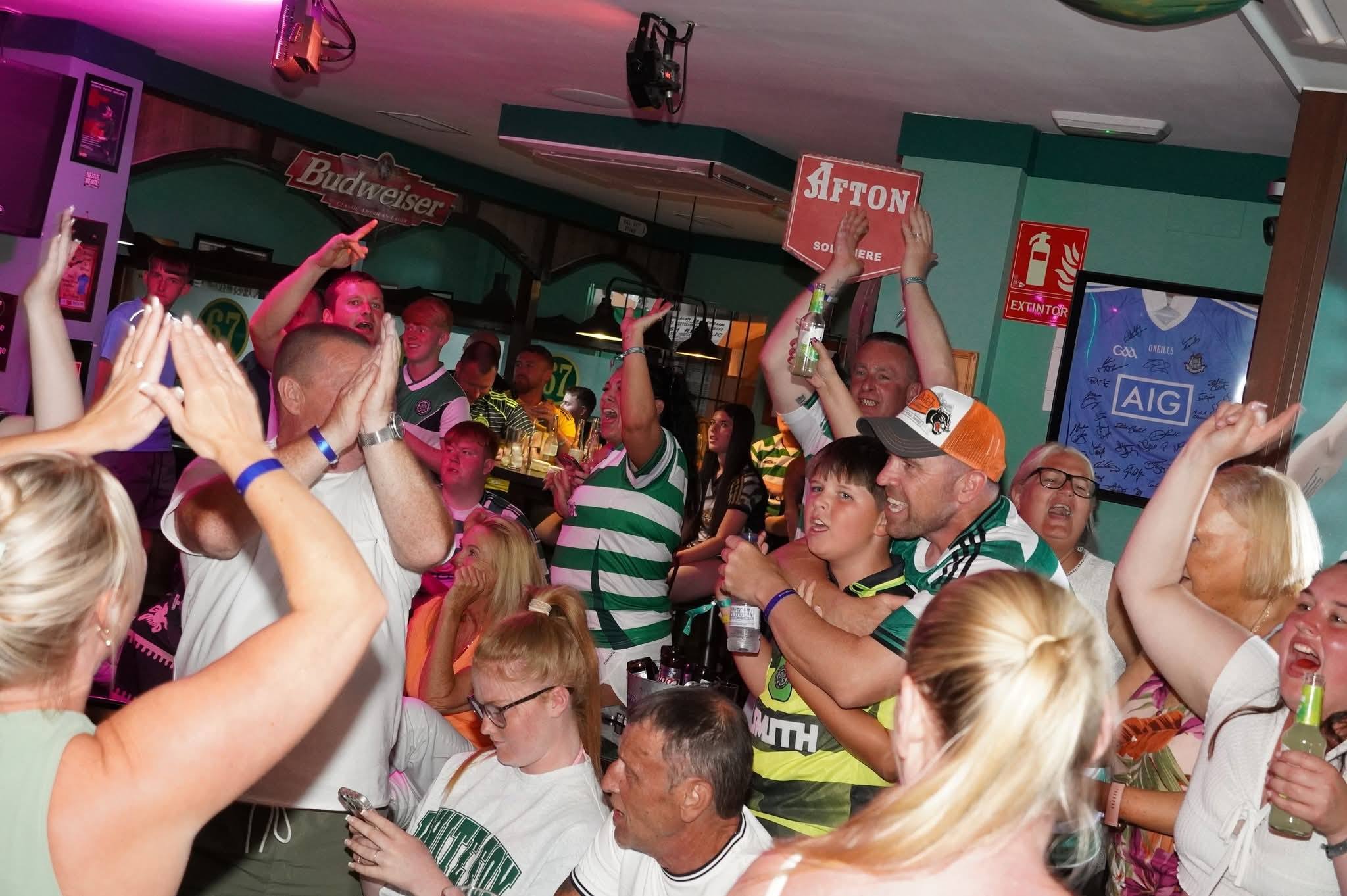 Bar 67 supporters celebrating
